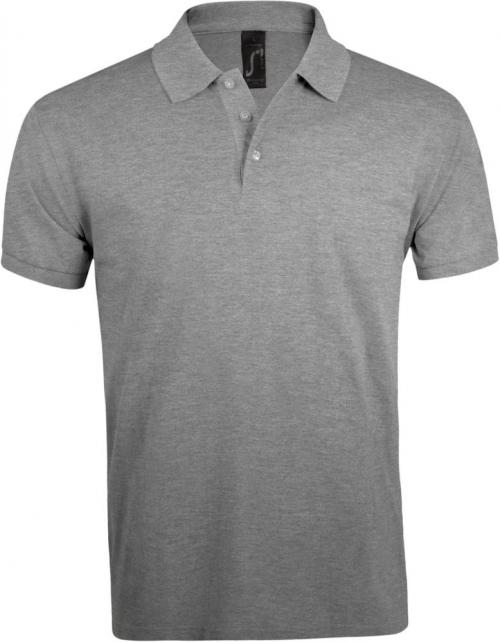 Рубашка поло мужская Prime Men 200 серый меланж, размер 5XL