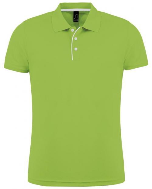 Рубашка поло мужская Performer Men 180 зеленое яблоко, размер S