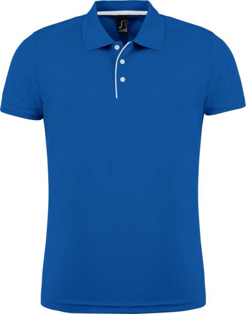 Рубашка поло мужская Performer Men 180 ярко-синяя, размер S