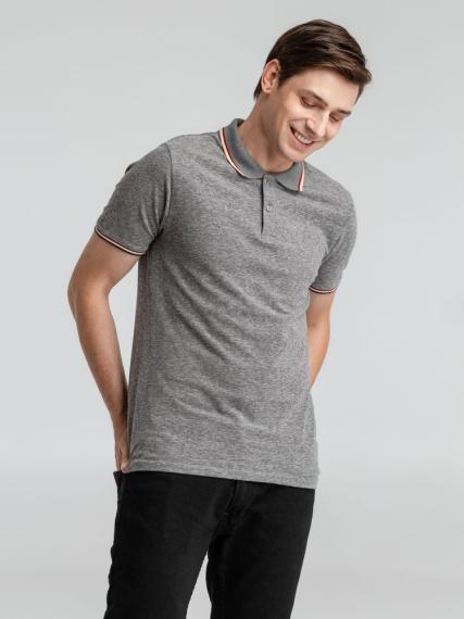 Рубашка поло мужская Paname Men черный меланж, размер XL