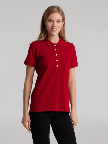 Рубашка поло женская Sunset красная, размер S