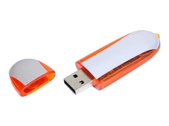 USB 3.0- флешка промо на 32 Гб овальной формы