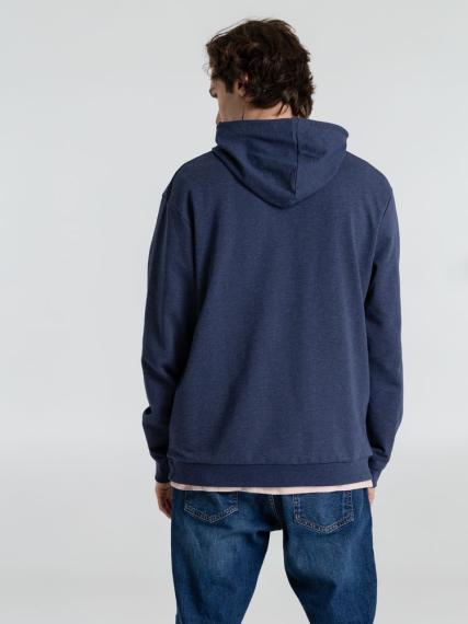 Толстовка с капюшоном унисекс Hoodie, синий меланж, размер 3XL