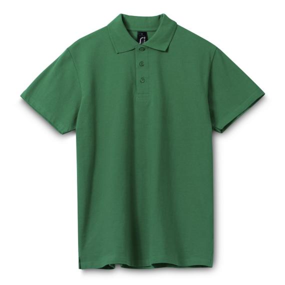 Рубашка поло мужская Spring 210 темно-зеленая, размер XXL