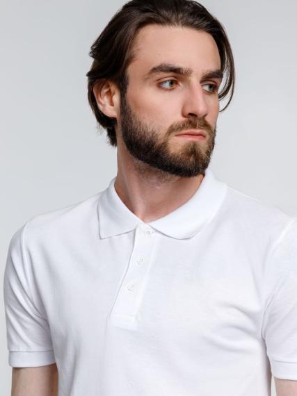 Рубашка поло мужская Adam, белая, размер XXL