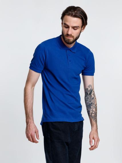 Рубашка поло мужская Adam, ярко-синяя, размер L
