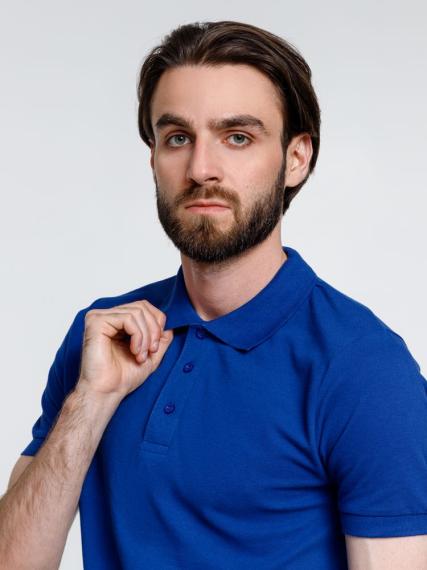 Рубашка поло мужская Adam, ярко-синяя, размер S