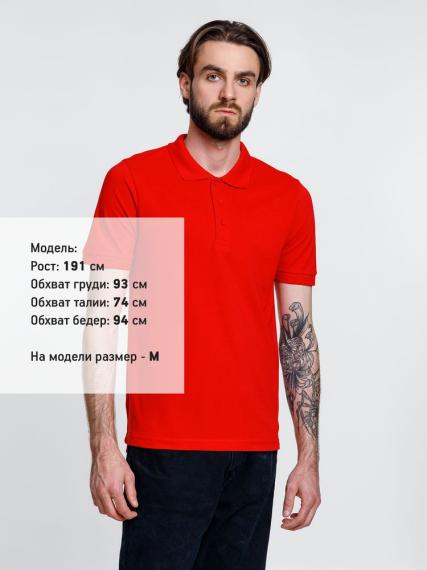 Рубашка поло мужская Adam, красная, размер M