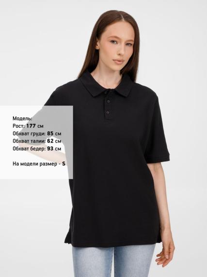 Рубашка поло унисекс Upswing, черная, размер M