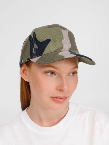Бейсболка Buffalo зеленый камуфляж