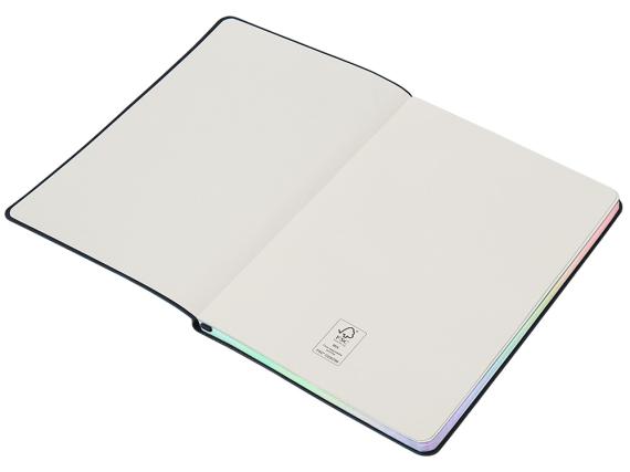 Блокнот А5 в гибкой обложке «Fellini» с голографическим срезом