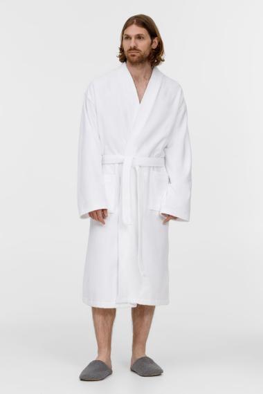 Халат махровый Aeris, белый, размер S/M