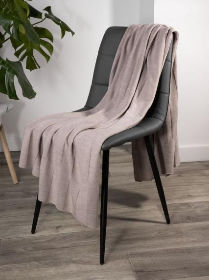 Плед Rombus, бежевый меланж