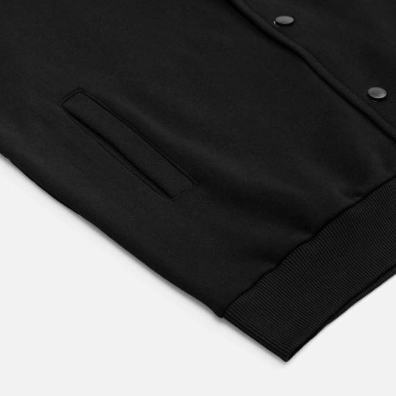 Бомбер унисекс Nuppu, черный, размер S