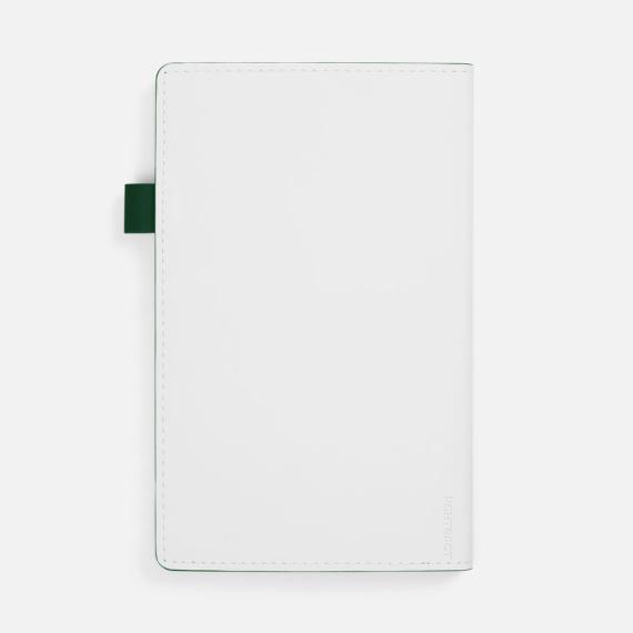 Ежедневник White Shall, недатированный, бело-зеленый