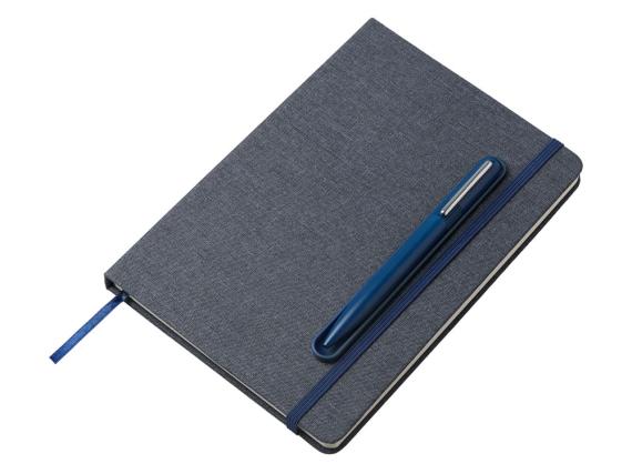 Блокнот А5 «NotaBene» с металлической шариковой ручкой и подставкой для телефона