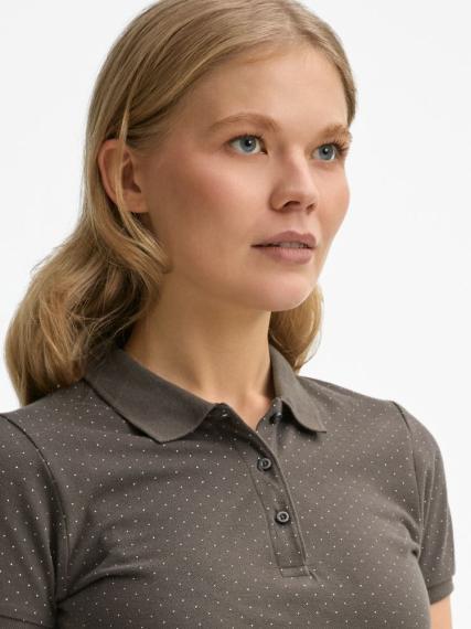 Рубашка поло женская Brandy Women темно-серый с белым, размер S