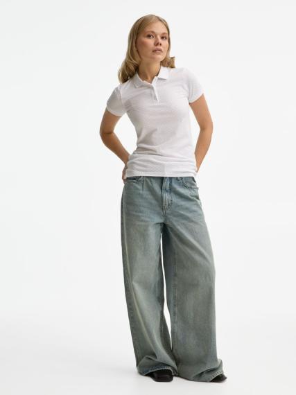 Рубашка поло женская Brandy Women белый/темно-синий, размер XS