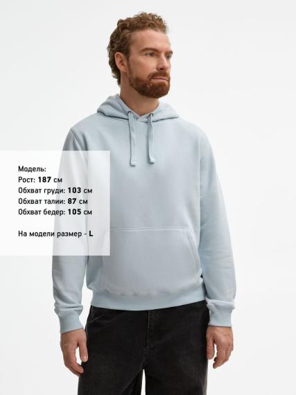 Толстовка унисекс Spencer голубая, размер M