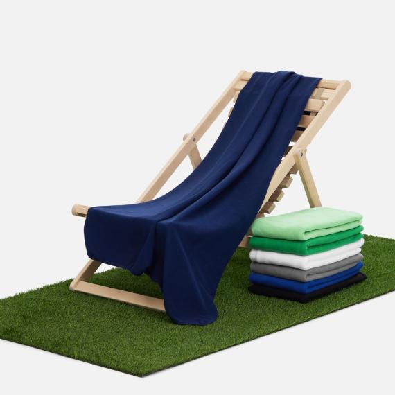 Флисовый плед Warm&Peace, синий