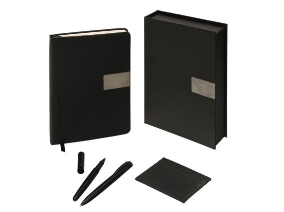 Подарочный набор «Goethe» с блокнотом А5, 2-мя ручками и картхолдером