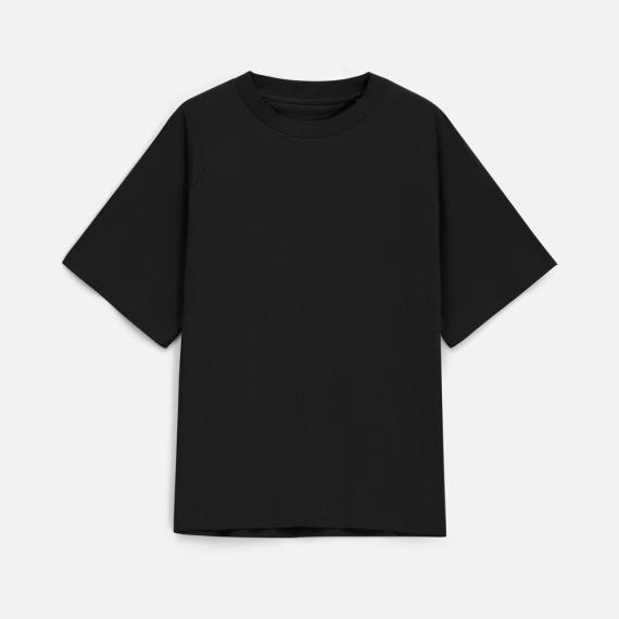 Футболка унисекс T2, черная, размер M/L