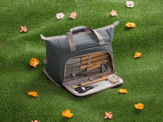 Набор для барбекю Grillmoor, темно-серый (графит)