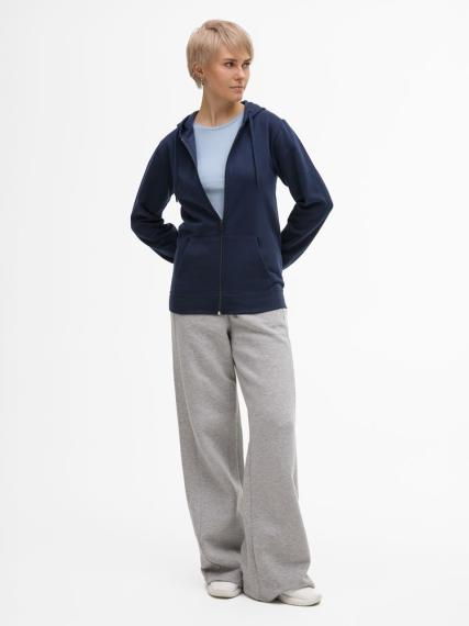 Толстовка унисекс Stone темно-синяя, размер L