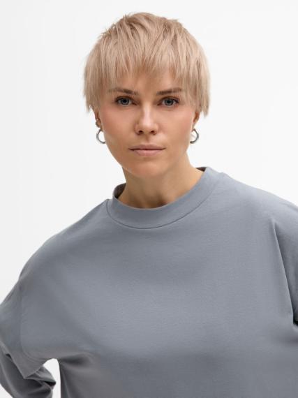 Футболка унисекс T1, серая, размер M/L