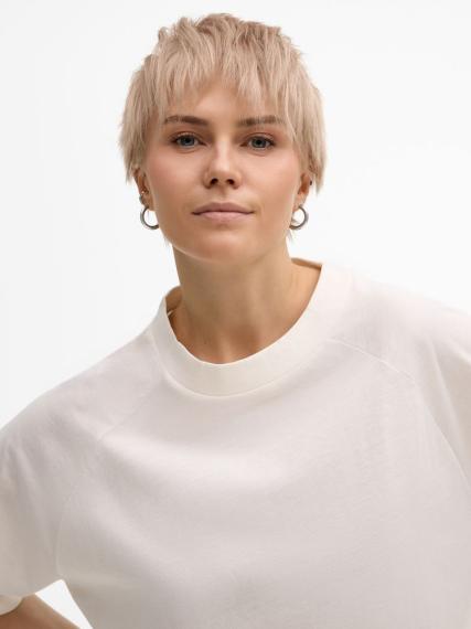 Футболка унисекс T2, молочно-белая, размер M/L