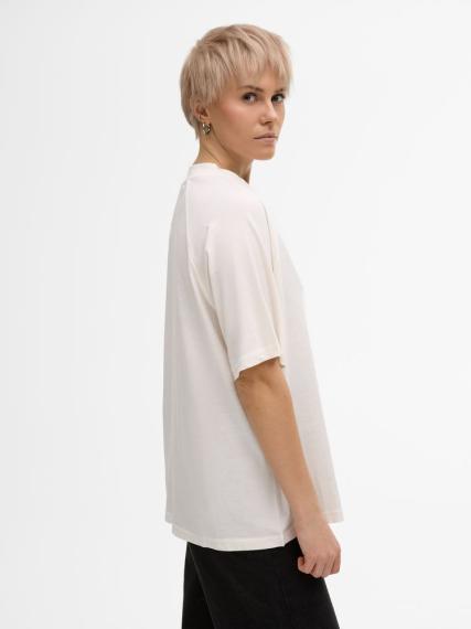 Футболка унисекс T2, молочно-белая, размер M/L