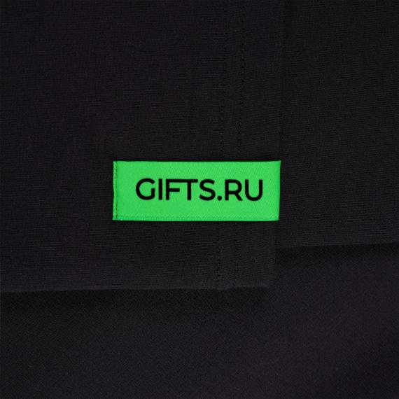 Футболка оверсайз с двойным рукавом Kosmos, черная, размер M/L