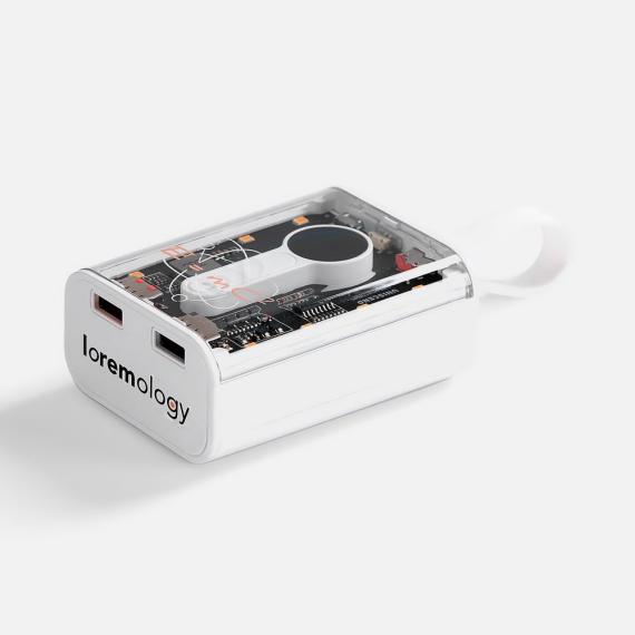 Аккумулятор c быстрой зарядкой Trellis Quick 10000 мАч, белый