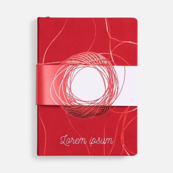 Ежедневник Cortado, недатированный, красный