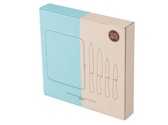 Набор ножей на магнитной подставке «Терон»