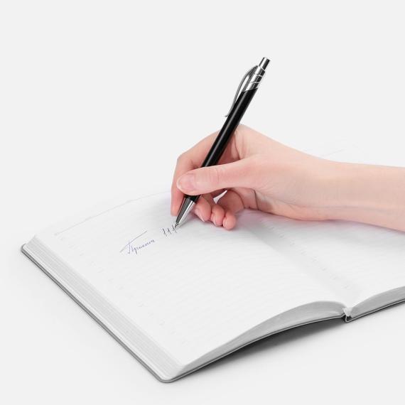 Ручка шариковая Underton Metallic, черная