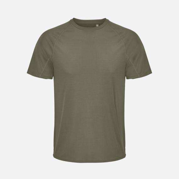 Футболка спортивная унисекс Vortex, темный хаки