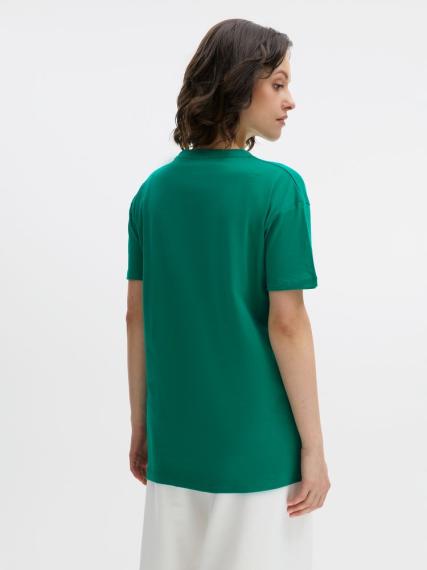 Футболка Regent 150 зеленая (изумрудная), размер S