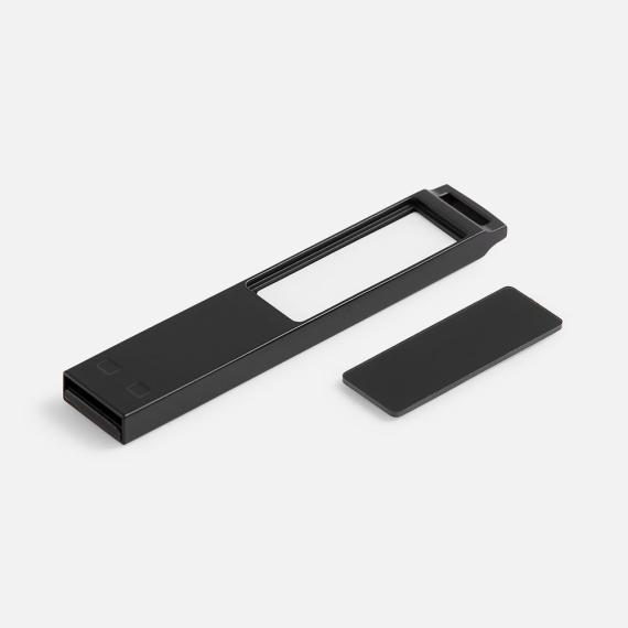 Флешка markBright Black с белой подсветкой, 32 Гб